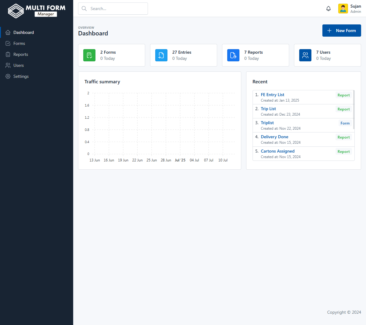 Multi Form Manager